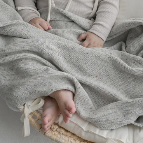 blanco ベビー ニットブランケット organic cotton blanket オーガニックコットン 無地 ブランコ